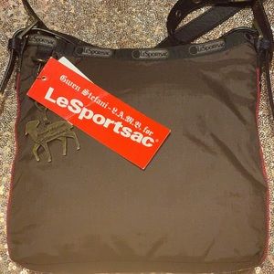 L.A.M.B. For lesportsac limited edition brown nylon crossbody bag WITH TAGS.